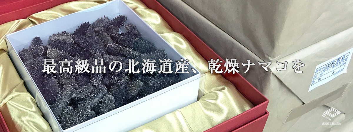 最高級品の北海道産、乾燥ナマコを